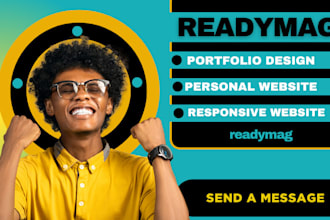 design readymag portfolio website, figma, adobe illustrator website squarespace