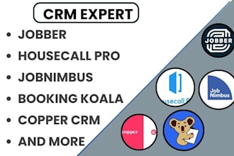 setup jobnimbus housecall pro jobber booking koala copper crm automation foreman