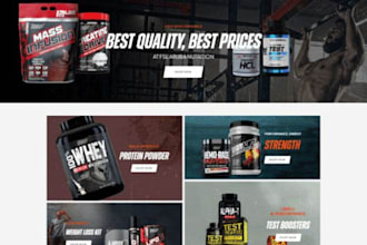 build supplement shopify store nutritional supplement health supplement website