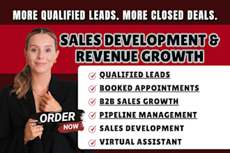 do sales development lead generation sales closing for b2b sales growth sdr bdr