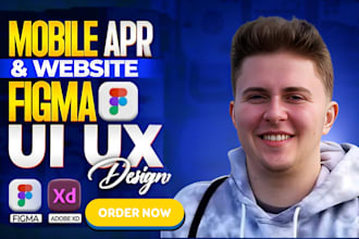 design modern UI UX with wireframes in figma for mobile apps and websites