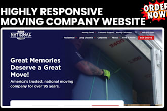 moving company website relocation mover logistics freight dispatch cargo website