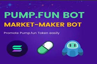 create meme coin trading volume, trend, bundle, pump fun bot market maker on sol