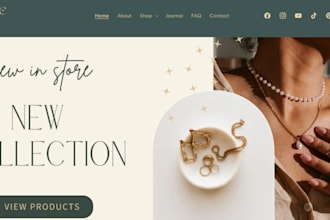 design jewelry website, jewelry, jewelry store, jewelry shopify website