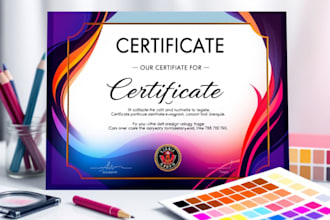 design professional custom certificate diploma award design marriage certificate