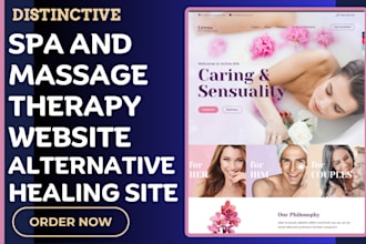design spa massage website therapy website alternative healing website