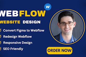 develop or design webflow website, webflow expert, figma to webflow
