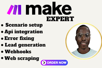 be your make com automation expert to setup your make com scenario made com