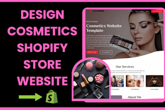design skin care website cosmetic medical spa beauty skin care shopify store