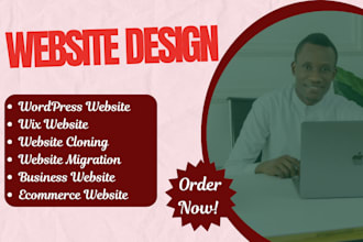 design wordpress website, clone wordpress site, business website landing page