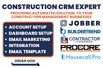 setup procore housecall pro contractor foreman zoho project management workflow