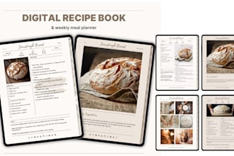 do cookbook canva ebook printable family cookbook editable recipe book