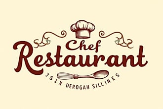 create awesome chef restaurant logo with free source file