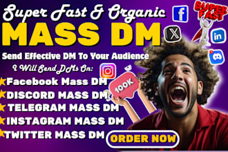 send facebook mass dm instagram dm twitter dm discord dm telegram mass dm