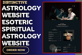 design astrology website numerology website esoteric spiritual astrology website
