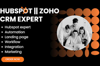 setup and integrate hubspot zoho crm as an expert to get sales