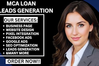 mca loan leads mca loan business loan leads facebook ads google ads video ads