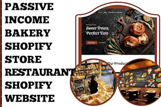 design bakery website restaurant website cake shopify website bakery store