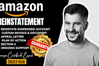 do amazon account reinstatement appeal letter plan of action, account suspension