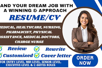 provide ats job winning resume for staff nurses, change nurse and medical doctor