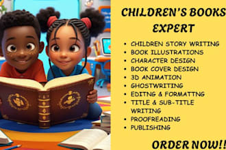 do children book writing, kids short story kdp ebook writer, book illustration