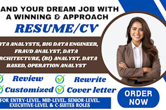 write finance analyst resume, fraud analyst, data architecture and big data cv