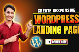 create responsive wordpress landing page or squeeze page by elementor pro