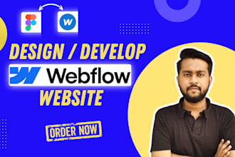 design, develop responsive webflow website, figma to webflow