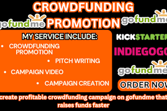 create profitable crowdfunding campaign on gofundme that raises funds faster