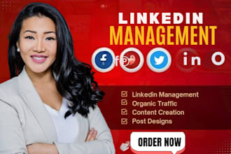 do linkedin social media marketing account management and content creation