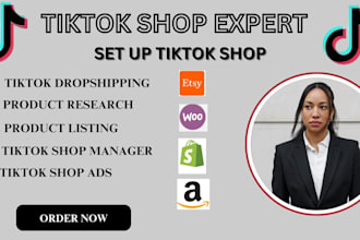 set up USA UK  tik tok shop tiktok dropshipping tiktok ads tiktok marketing ebay