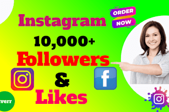 increase 1000 organic instagram followers with lifetime guarantee