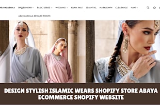 build stylish islamic wears shopify store abaya ecommerce shopify website