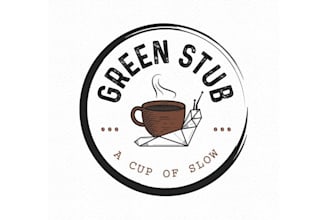 design coffee shop slow food logo