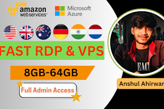 create lightning fast rdp with 30 days warranty and full admin access