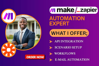 setup fix  make com automation make com made com make scenario make expert