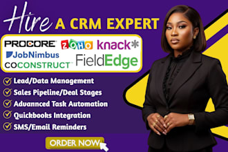 jobnimbus crm automation zoho procore knack coconstruct fieldedge integration