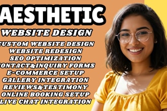 aesthetic website business website squarespace website skincare spa website