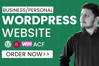 build or design a personal portfolio or photography business wordpress website