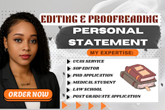 edit your medical school, residency, law, or phd personal statement