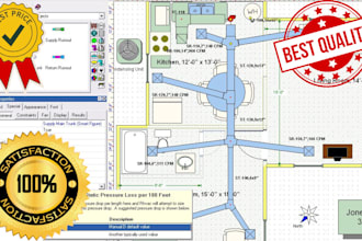 create load calculation, hvac cooling calculation, electrical estimation drawing