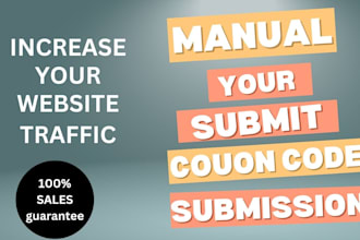 submit coupon code and coupon code submission up to 150 coupons submission sites