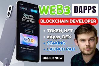 develop web3 blockchain app, dapp, defi, web3 game, wallet, smart contract