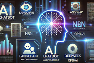 build ai chatbot, nlp, rag with langchain, langgraph, n8n, deepseek, open ai gpt