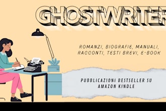 be your professional ghostwriter for compelling books in italian
