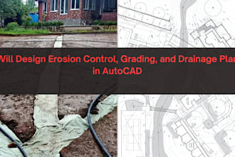 do drainage drawing, erosion control, grading, and drainage plans in autocad