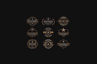 do custom vintage western farm and cattle brand logo design
