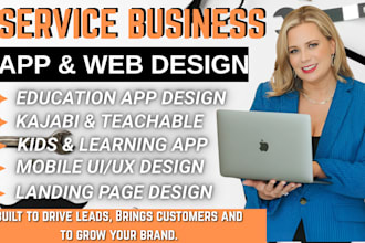 build educational app kids game learning app, mobile app, website design kajabi