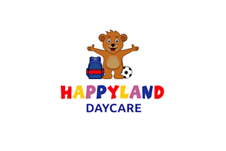 design awesome bear cartoon logo