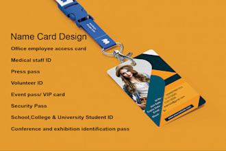 create professional id cards,badges,and lanyard designs